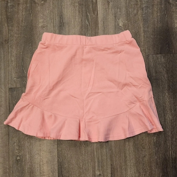 *NWT* Heyson Pink Knit Ruffle Bottom Skirt - Picture 5 of 5